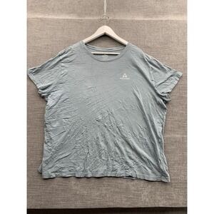 Ascend Outsider T-Shirt Mens 2XL Gray Camp Graphic Crew Neck Short Sleeve Casual